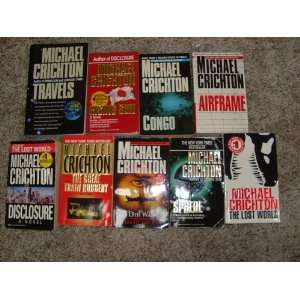   ; Disclosure; Sphere, 9 Paperback books) Michael Crichton Books