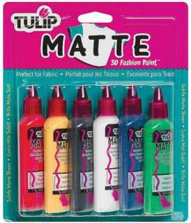Tulip 3D Fashion FABRIC PAINT STARTER KIT ~ MATTE  