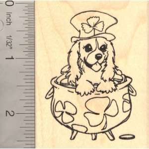  St. Patricks Day Cavalier King Charles Spaniel Dog Rubber 