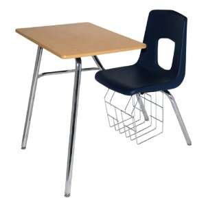   Desk Plywood Top with Book Rack 15 1/2 Seat Height