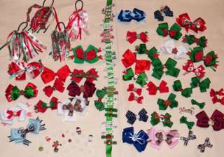 This is the Christmas section, and there are 40 bows, and 30+ covered 