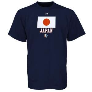  Majestic Japan World Baseball Classic Navy T shirt Sports 