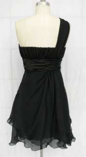 BL32 BLACK PLEATED PADDED BEADED BRIDESMAID COCKTAIL WEDDING PARTY 