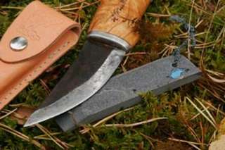 Natural Whetstone Grindstone Bushcraft Knife Sharpener  
