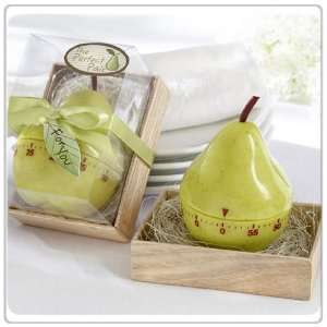   * Pear Timer Wedding/Party Favor in Wooden Gift Box 