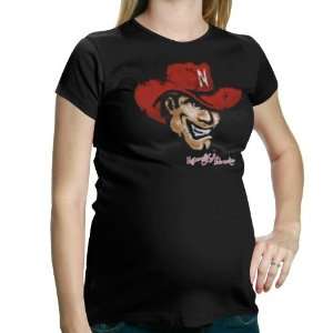 My U Nebraska Cornhuskers Ladies Scarlet Watercolor Maternity T shirt