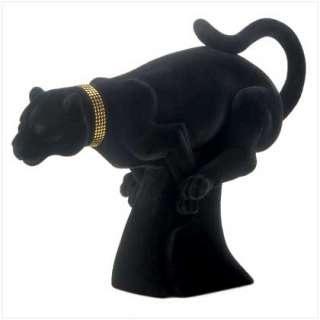 MAJESTIC JAGUAR FIGURINE Black Jungle Cat Statue Sculpture NEW  