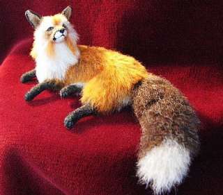 Original Sculpture, Alpaca Furred Red Fox, EBSQ, Cammis  
