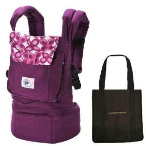 Ergo Baby BC50351KIT2 Purple Mystic Baby Carrier with a Tote Carry Bag 
