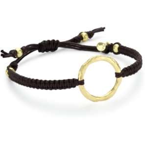  Tai Hand Braided Brown Cotton Adjustable Cord Open Circle 