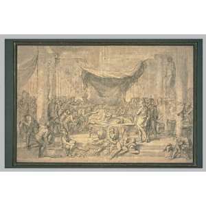   Charles Le Brun   24 x 16 inches   La Mort dAlexan
