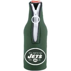  NFL New York Jets Green Team Logo Neoprene Bottle Coolie 