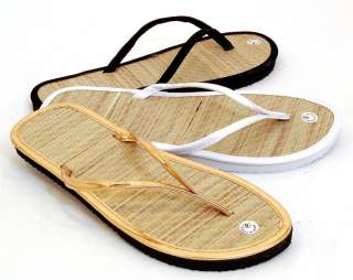 New Bamboo Sandals Womens Flip Flops Light Flats Shoe Velvet Thongs 