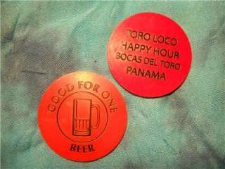 Panama two tokens Bocas del Toro, Isla Colon  