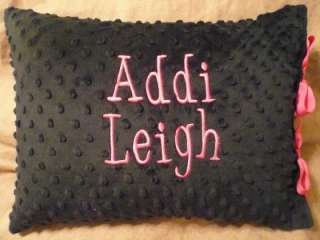 Personalized Minky Pillow *Fabric Choices* Baby Gift  