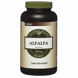  GNC Natural Brand Alfalfa 500mg, Tablets, 480 ea Health 