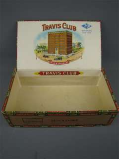 Vintage Travis Club Senators F Class Cigar Box Claro  