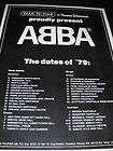   1979 PROMO AD September 13   November 15 USA/Europe Tour Dates