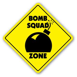 BOMB SQUAD ZONE Sign new police team patch gift SWAT policeman cop 