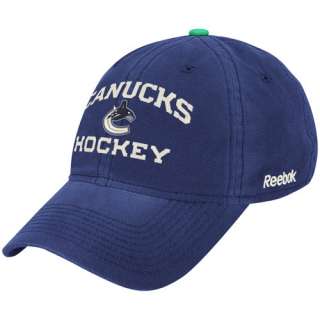   Canucks Navy Blue Official Team Adjustable Hat 886047123755  