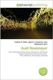 Audi Rosemeyer, (6131680191), Frederic P. Miller, Textbooks   Barnes 