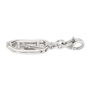  Rembrandt Charms White Water Raft Charm with Lobster Clasp 