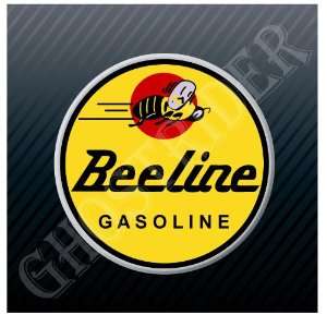  Beeline Gasoline Gas Fuel Pump Station Vintage Logo 