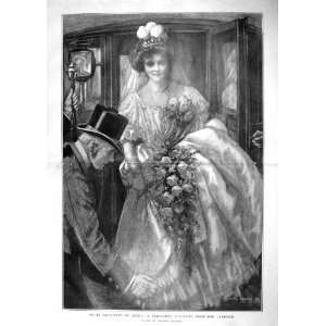  1905 LADY DEBUTANTE ALIGHTING CARRIAGE BALLIOL SALMON 