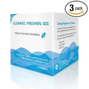  Aligner Cleansing Towelettes (20 Ct) (3 Pack) Health 
