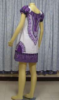 Cotton BOHO Hippy Vintage Dashiki Dress US14/UK16 (L)  