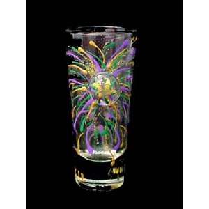  Mardi Gras Fireworks Design   Hand Painted   Collectible 