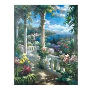 Seaside Terrace Giclee Poster Print by James Reed, 24x32 