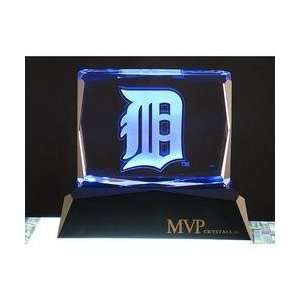  MVP Crystals Detroit Tigers Logo Crystal Desk Topper with 