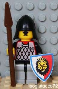 Lego Lion Knight ★ Castle Guard Red Shield Spear Weapon  
