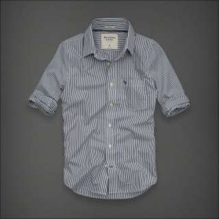 Abercrombie & Fitch Blue Mountain Mens Classic Dress Shirt Muscle Fit 