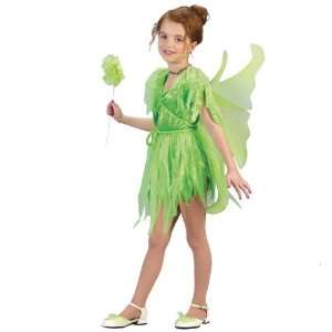 Lets Party By FunWorld Neverland Fairy Child Costume / Green   Size 