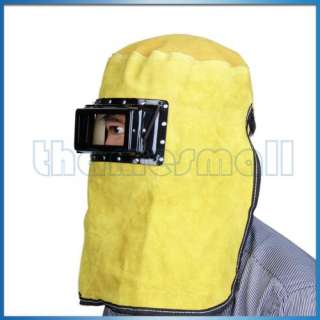 High Quality Lift Front Leather Welding Hood Helmet New  