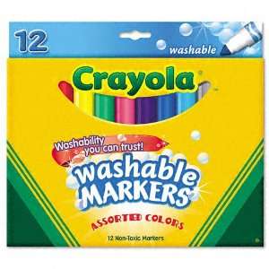  Crayola  Washable Markers, Broad Point, Classic Colors 