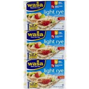 Wasa Crispbread, Light Rye, Boxes, 9.5 oz, 3 pk  Grocery 