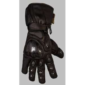  All Black Kevlar Leather Motorcycle Bike Gloves S 2XL 