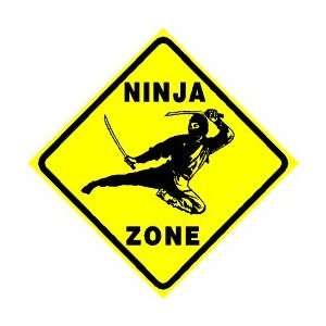    NINJA ZONE fighter warrior martial arts sign