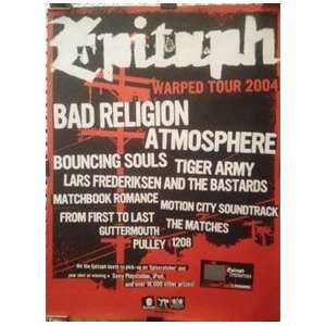  Epitaph Warped Tour 2004 Bad Religion Atmosphere poster 