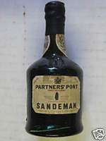 Old Vintage Mini Bottle Sandeman Partners Port  