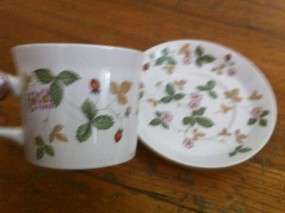 Wedgewood Wild Strawberry China Cup And Saucer  