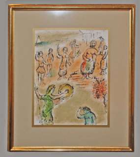 Original Marc Chagall Odyssey Lithograph, Assembly  