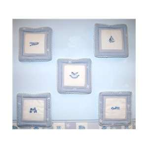  Silhouette Blue   Wallhanging Baby