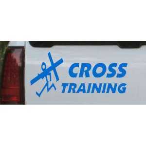  .3in    Cross Training Christian Car Window Wall Laptop Decal Sticker