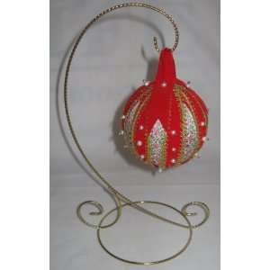 Hand Crafted Christmas Ornament With Stand