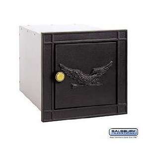  Cast Aluminum Column Mailbox   Non Locking   Eagle Door 