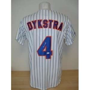 Lenny Dykstra Signed Uniform   Majestic JSA   Autographed MLB Jerseys 